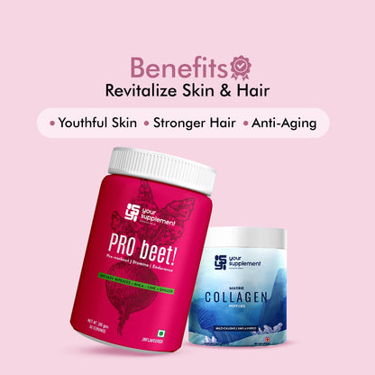 Revitalize Skin & Hair – Pro-beet and Collagen for Ultimate Care